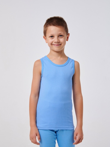 Майка дитяча для хлопчиків Smil р.140 синій іній 103921 