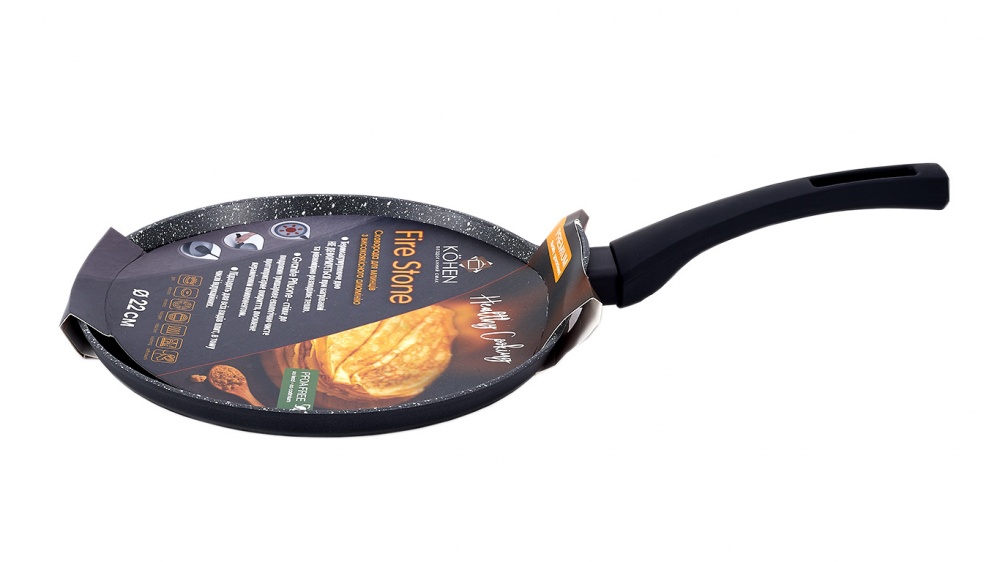 Сковорода для млинців Kohen Fire Stone Crepe 22 см KN91922