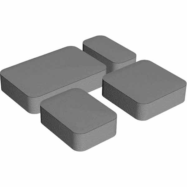 Тротуарна плитка Золотой Мандарин Старе місто 4 елементи сіра 40