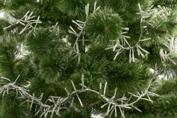 Електрогірлянда лінійна Девілон біла Снігопад 650170 вбудований світлодіод (LED) 288 ламп 1,8 м 