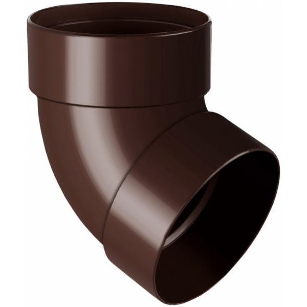 Отвод трубы RAINWAY Rainway двомуфтовый 87° коричневый 100 мм коричневый 