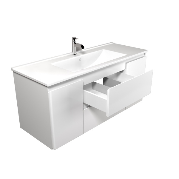 Тумба подвесная Мойдодыр Сорренто 120-А с умывальником SU-120