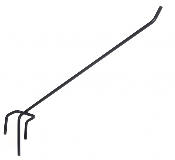 Гачок на сітку одинарний 300 мм 10 шт. графіт Array