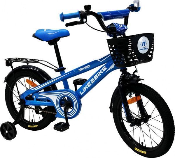 Велосипед детский Like2bike Dark Rider сине-черный 201602