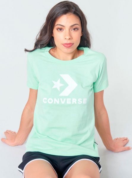 Футболка Converse STAR CHEVRON TEE 10018569-316 S бирюзовый