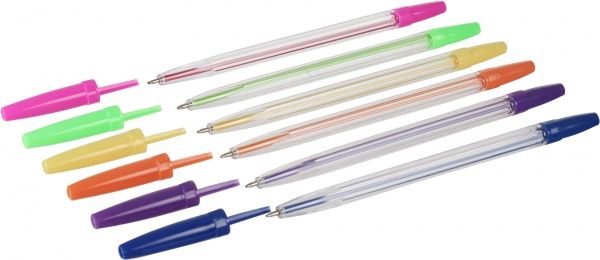 Набор ручек шариковых Тікі 52306-ТК цветные 