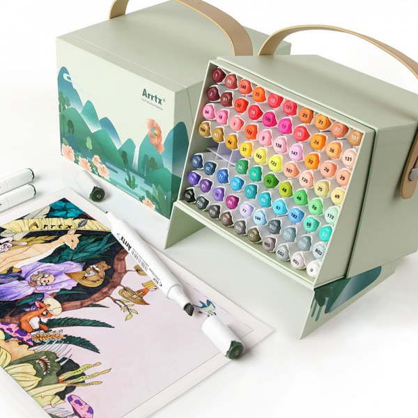 Набір маркерів Arrtx спиртових Alp ASM-0280A 80 кольорів LC302192 