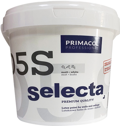 Фарба інтер'єрна акрилова Primacol Professional SELECTA 05 мат білий 1л 