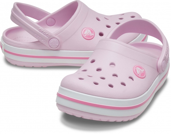 Сабо Crocs CROCBAND CLOG K 204537 204537-6GD р.34-35 розовый