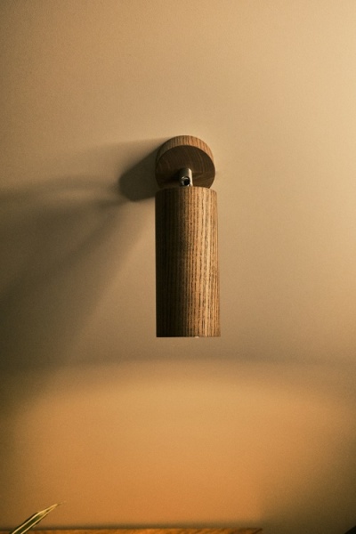 Светильник настенно-потолочный Iterna Alta spot 1xGU10 ясень темный LW086 