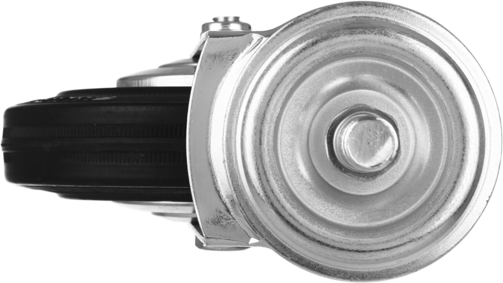 Колесо d160 мм резиновое поворотное с резьбовым штырем M16