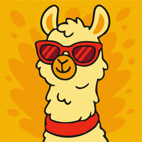 Картина по номерам Летний вайб альпаки 20х20 см Brushme