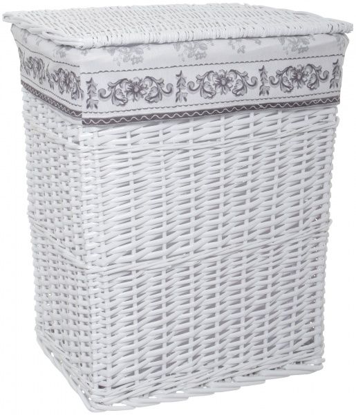 Кошик плетений з текстилем 45x34x56 см HQ13-53AB-1 