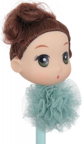 Ручка гелевая Кукла голубой 