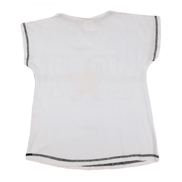 Футболка для девочки AKKU со звездой р.140 белый 9028 