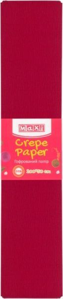 Папір гофрований 55% 50x200 см бордовий MX61615-18 Maxi