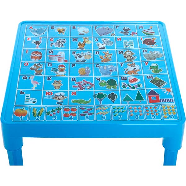 Стіл Алеана Абетка українська блакитний