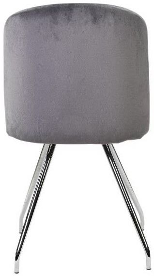 Стілець обідній Домінік X-2041RG хром/сірий