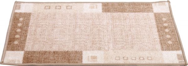 Килимок Cleopatra for Trading and International Marketing на гумовій основі карвед 50х80 см ббежевий з коричневим