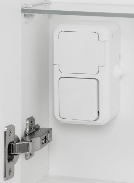 Зеркальный шкаф Мойдодыр Лагуна 100 с подсветкой 