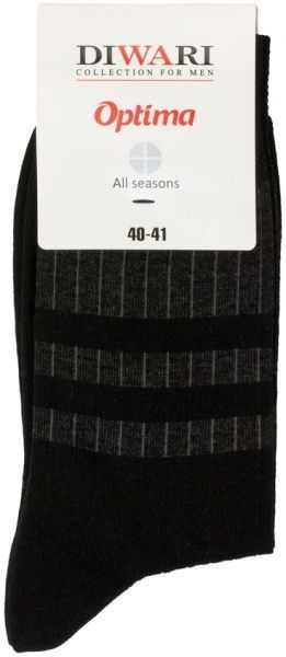Шкарпетки Diwari OPTIMA All seasons 022 р. 25 чорний 