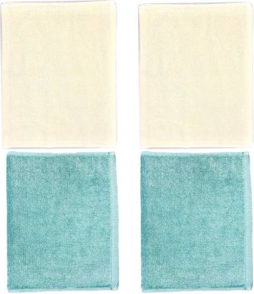 Набір рушників махрових 30x45 см бежево-м'ятний Ideal 