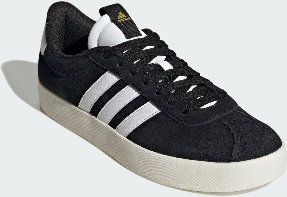 Кроссовки женские Adidas VL COURT 3.0 CBLACK/FTWWHT/GOLDMT ID6279 р.40 2/3 черные