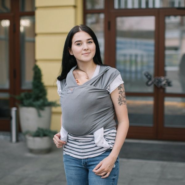Слинг-шарф графит Love & Carry серый 