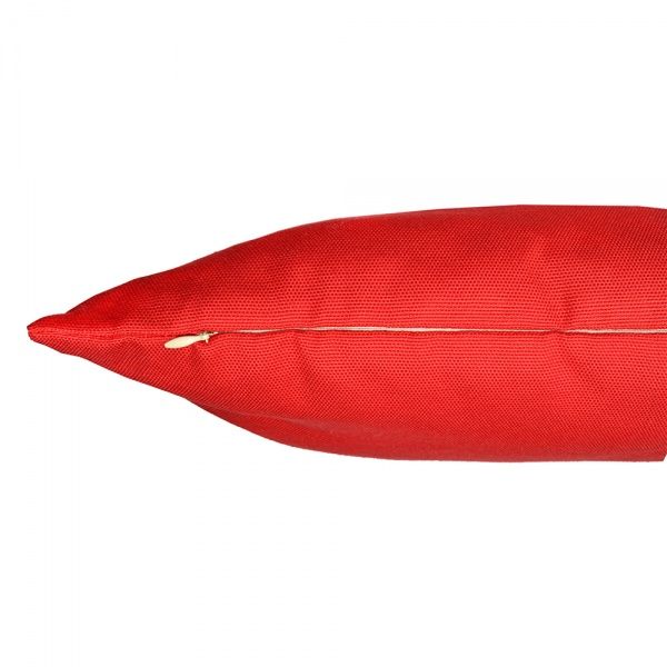 Подушка декоративная Scarlet с кожаным хлястиком 45x45 см Прованс 