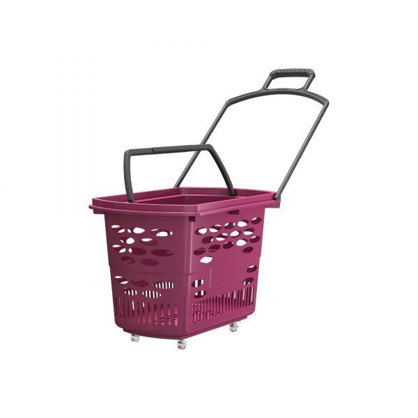 Корзина торговая тележка магазинная, 38 л 