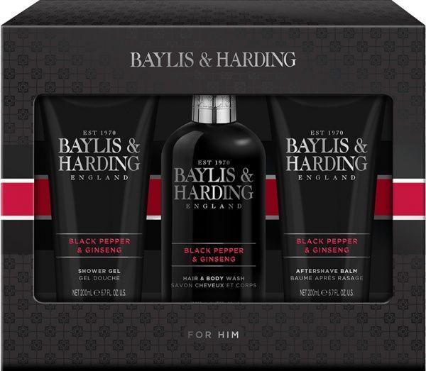 Набір подарунковий для чоловіків Baylis&Harding Signature Men’s Black Pepper&Ginseng BH20BP3PC