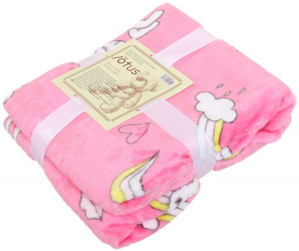 Плед Lotus Единороги 100x120 см розовый 21kf-05 