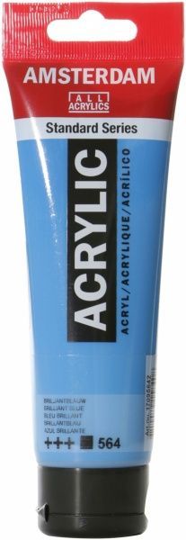 Краска акриловая № 564 Бриллиантовый синий 120 мл Amsterdam Standart Royal Talens