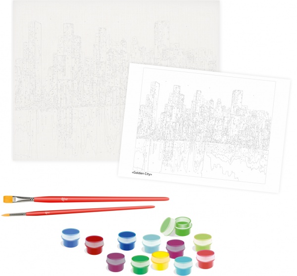 Картина по номерам Golden City 35x45 см Rosa Start 