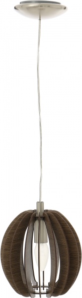 Підвіс Eglo Cossano 1x40 Вт E14 коричневий 94639 