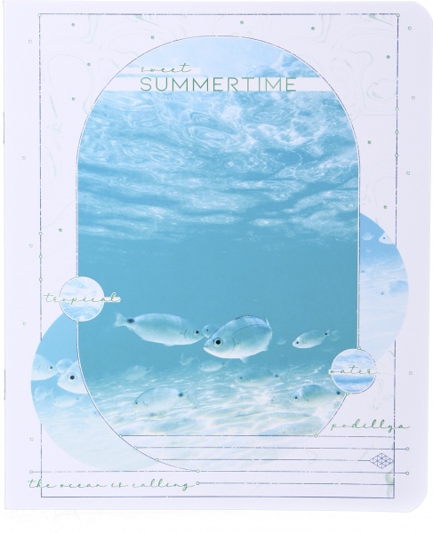 Тетрадь школьная уф-лак 36 листов в клеточку в ассортименте Мечты сбываются