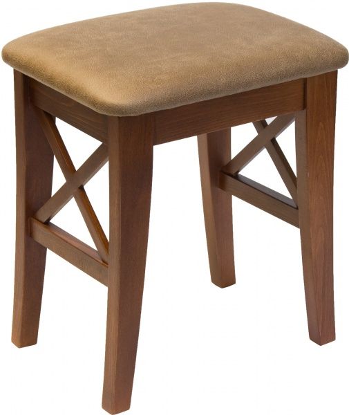 Табурет Скіф МП з м'яким сидінням Соло Амелі коричневий / горіх 