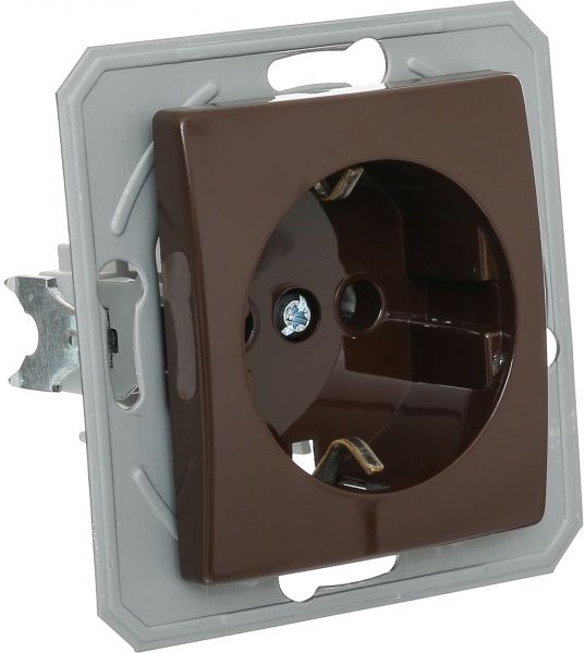 Розетка TEM Ekonomik 16 A 250 В шоколадный VE10CBXO-U