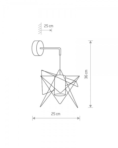 Бра Nowodvorski Gstar 1x10 Вт GU10 черный 7796 