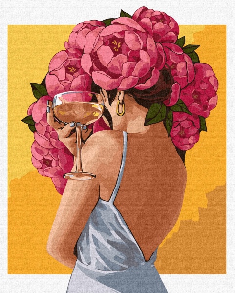 Картина за номерами Квітуча таємниця 40х50 см 40x50 см Ідейка 