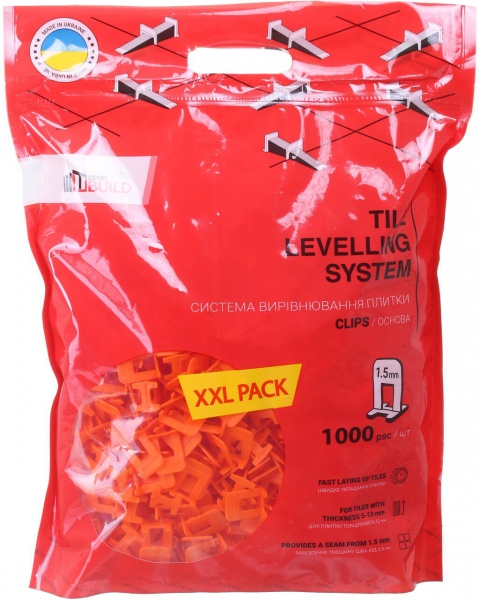 Система выравнивания плитки TecnicBuild 1,5 мм 1000 шт./уп
