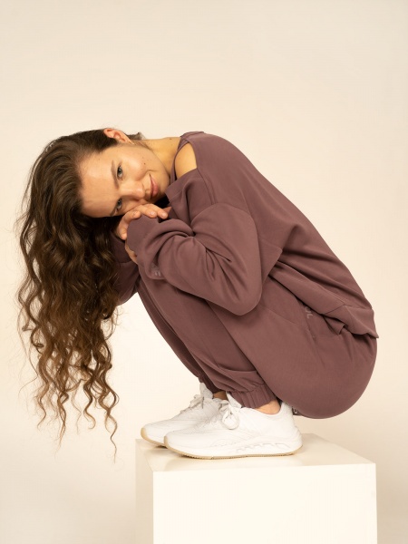 Світшот 4F SWEATSHIRT FNK 4FAW22TFSWF157-80S р. L коричневий