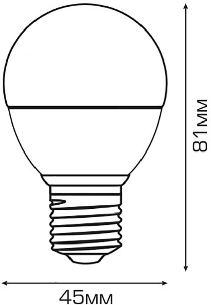 Лампа светодиодная Estares 6 Вт G45 матовая E27 220 В 4200 К