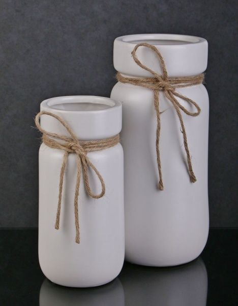 Ваза Classic 13,5х13,5х28,5 см біла