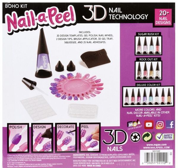 Набор для творчества Nail-a-Peel Стиль бохо для юного нейл-арт мастера