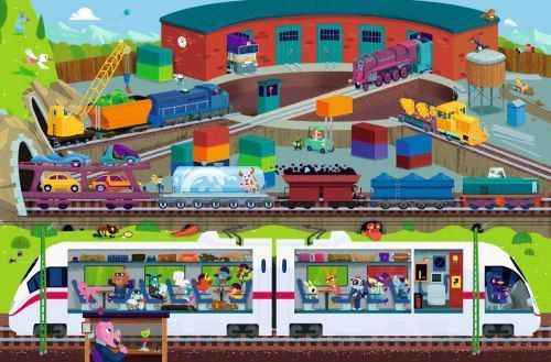 Книга «Мой первый виммельбух Поезда»