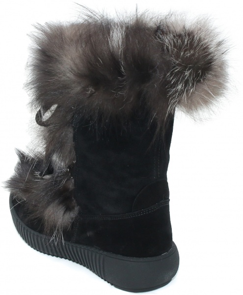 Черевики Oscar Winter Footwer Black-Silver р. 35 чорний
