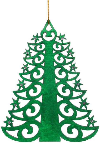 Елочная игрушка Елка 5822 11.5 см  