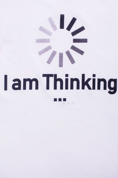 Футболка для хлопчиків Luna Kids з принтом I Am Thinking р.140 білий 