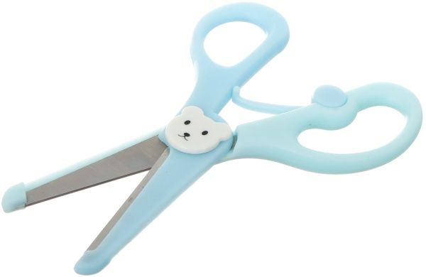 Ножницы детские Космос голубые